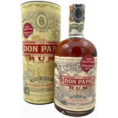 Don Papa 7 YO Single Island Rum 0.7L (40% Vol.) with GB