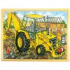Bigjigs Toys Dřevěné puzzle bagr 24 dílků