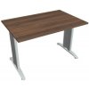 Rokovací stôl Flex, 120x75,5x80 cm, orech/kov Hobis