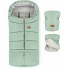Fusak do kočíka Petite&Mars Set zimný fusak Jibot 3v1 + rukavice na kočík Jasie Pale Eucalypt (8596202003854)