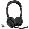 Jabra Evolve2 55/Stereo/ANC/USB/BT-USB/Bezdrôt/Čierna