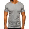 Tmavošedé pánske tričko bez potlače Bolf 2005