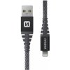 Swissten 71543010 dátový Lightning, 60W / 3A / 1x USB-A(M) / 1x Lightning(M), 1,5m, šedý