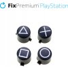 FixPremium - Retro Tlačidlá pre PS5 DualSense, biela