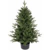 Umelý vianočný stromček Smrek Bergamo 3D v kvetináči 110 cm