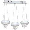 EUlight Závesné svietidlo Lux Bianco, 3x biele kovové tienidlo, w