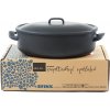 Belis Pekáč oválný smaltovaný Sfinx 32x24 cm 6,5 l s poklicí II.A