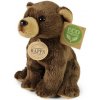 Rappa Plyšový medvěd hnědý sedící 15 cm ECO-FRIENDLY