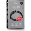 Knebel-Ball Gag s PVC guľôčkou - červený