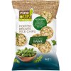 RiceUP! Bezlepkové celozrnné ryžové chipsy z hnedej ryže s talianskou bazalkou (60g)