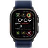 Apple Watch 49 mm modrý Trailový ťah S/M vyhotovenie z čierneho titánu MYQ73ZM/A