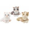 teddies Kočka sedící asst 3 barvy 20 cm