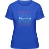 Premium Tričko Farebný nápis DOG Mama Royal