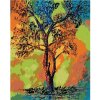 ZUTY Maľovanie podľa čísel FAREBNÝ STROM Rámovanie bez rámu a bez vypnutia plátna Rozmer 80x100 cm