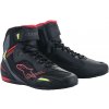 ALPINESTARS Topánky FASTER-3 RIDEKNIT (čierne/červené/žlté fluo/sivé, veľ. 44) 130