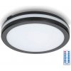 Kobi LED Kúpeľňové stropné svietidlo so senzorom LED/24W/230V pr. 30 cm čierna + DO KB0350 + záruka 3 roky zadarmo
