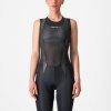 CASTELLI Cyklistické tričko bez rukávov - PRO MESH W - čierna