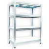 Pozinkovaný regál Biedrax 45 x 120 x 90 cm - 4 police biele lamino 12mm