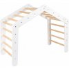 MeowBaby Detský drevený rebrík veľký Pikler: biely