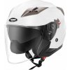 Kask motocyklowy otwarty slnečná clona unisex Biela R. S
