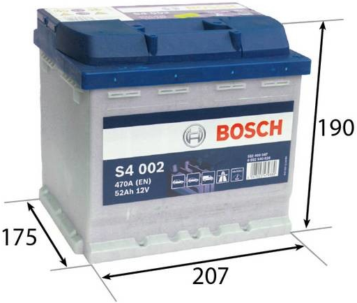 Bosch S4 12V 52Ah 470A 0 092 S40 020 od 62,3 € - Heureka.sk