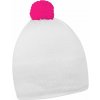 Čiapka Contrasting Winter Hat , white/white Farba: White/Neon Pink