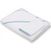 Detská froté osuška s kapucňou New Baby BASIC 100x100 bielo-modrá