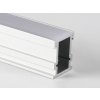SJ-Tec SJ-ALP2621 Hliníkový podlahový profil pre LED, Strieborný, Mliečny, 2m