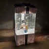 Vianočný darček Svietnik so snežením a zvonkohrou na baterky aj USB - Snehuliak