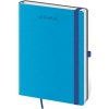 Diár Flexies týždenný B6 12x16,5cm modrý 2026