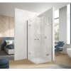 Hüppe Aura Pure Sprchové dveře 90 cm pravé, stříbrné/čiré sklo AP0113.069.322