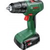 Bosch Home and Garden aku vŕtací skrutkovač, 18 V, 1.5 Ah Li-Ion akumulátor + akumulátor, vr. nabíjačky, + púzdro, vr. príslušenstva, 06039D8006; 06039D8006