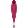 Vibrátor multifunkčný Twirling Pro Connect App tmavočervený Satisfyer