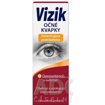 Vizik Očné kvapky Zmierňujúce podráždenie Dexpanthenol a karbomer 10 ml