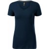 MALFINI PREMIUM Tričko Action V-neck, dámské, krátký rukáv MAL-7010216 XL Modrá námořní
