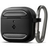 Pouzdro na sluchátka Spigen Rugged Armor, matte black - AirPods 4 (ACS08642)