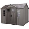 Lifetime Saturn plastový záhradný domček 244 x 305 x 244 cm, šedá farba, NOVINKA