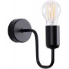Sollux | Sollux SL.1445 - Nástenná lampa VECTOR 1xE27/15W/230V čierna | SLX1186