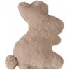 Boltze Dekoratívny vankúš v tvare zajaca Hoppel, béžová, 28 x 18 x 9 cm