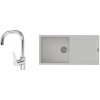 K-StrongSinks S3 Set drez Zala 1000x500mm granit biela + Batéria Garonne chr.