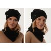 Fashionweek Moderni set čiapka a šál, pletený tunel ZIZI31/B1 Farba: Čierna, Veľkosť: Universal