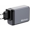 VERBATIM GaN Nabíječka do sítě GNC-200, 200W, 3x USB-C, 1x USB