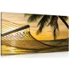 Obraz hojdacia sieť na pláži