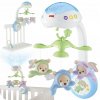 Fisher Price Kolotoč s medvedíkmi Svietiaci na postieľku 3v1 Projektor Diaľkové ovládanie