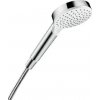 Hansgrohe Crometta - Ručná sprcha, EcoSmart 9 /min, biela/chróm 26333400