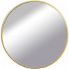 Okrúhle nástenné zrkadlo loft 60cm zlaté ART