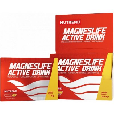 Nutrend Magneslife Active Drink 10 x 15 g, pomaranč