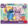 DINO Puzzle Stitch na pláži XL 100 dielikov