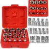 Nástrčné kľúče vnútorný torx E4-E24 14ks