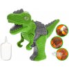 Dinoworld dinosaurus 17cm na batérie so svetlom a zvukom vytvárajúci paru Zelený